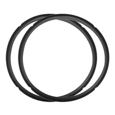 2 Pcs Silicone Inner Sealing Ring for Pressure Pot 8QT Black