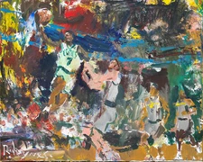 Jaylen Brown – Original 16x20 Basketball Canvas Painting, Celtics, Man Cave Art