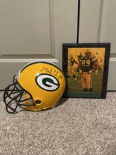 Signed Full Sized LG Football Helmet And Signed Framed Photo. Mark Chmura #89.