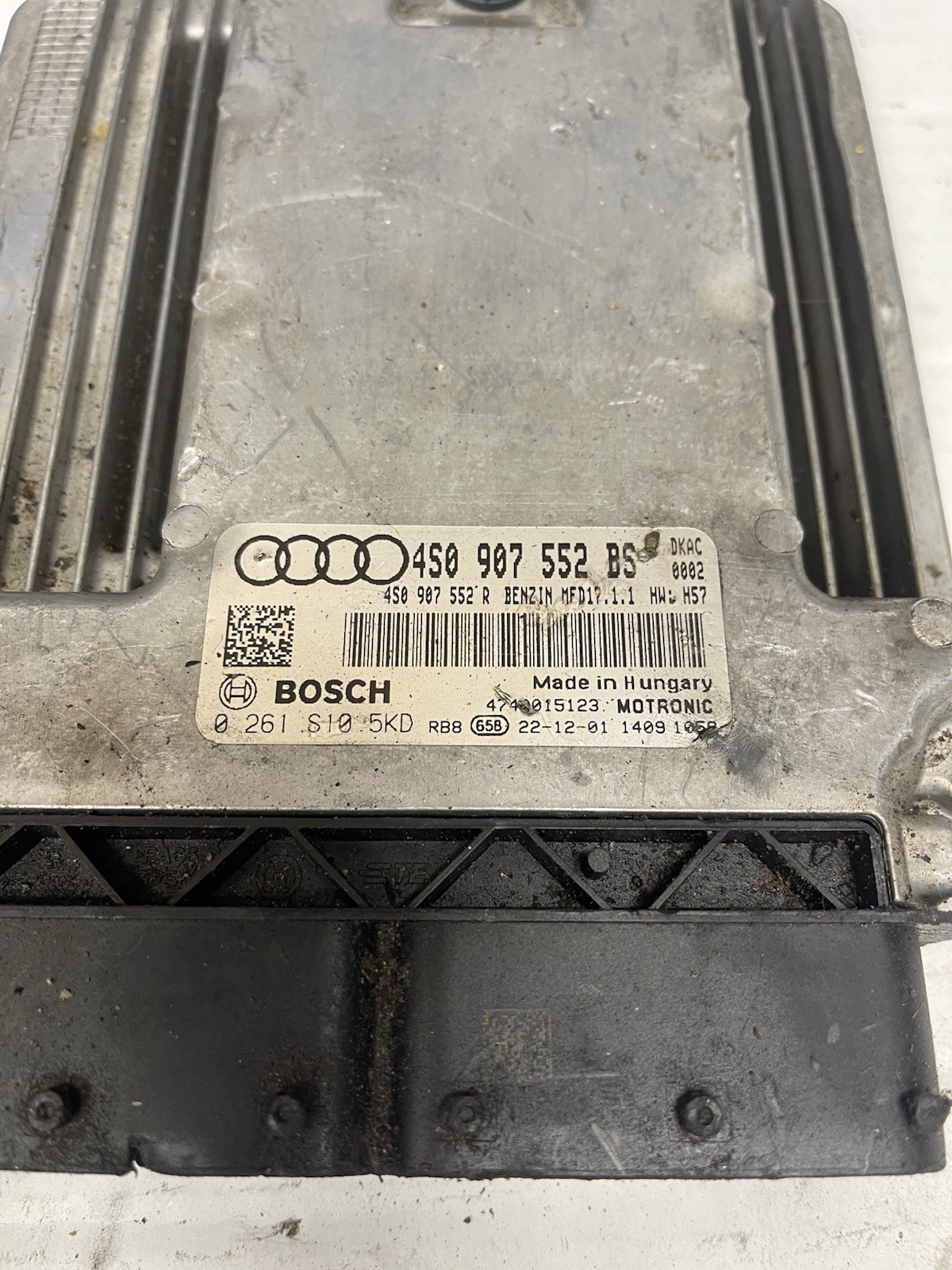 2017-2023 AUDI R8 5.2L AWD V10 ENGINE ECU ECM ENGINE CONTROL MODULE 4S0907552