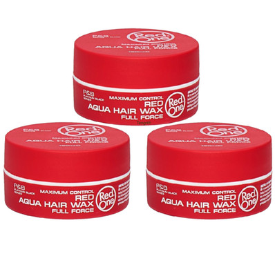 RedOne Aqua Hair Wax Full Force Red, (3er Pack) 150ml