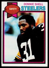 Donnie Shell, 1979 Topps, #411, Pittsburgh Steelers, RC