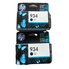 2-Pack New genuine HP 934 Black Ink Cartridge NEW EXP 2022