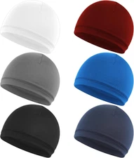 6Pcs Skull Beanie Soft Mens Skull Caps Lightweight Skull Hat Stretchy Helmet Lin