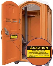 60 PCS Prank Stickers, Gag OSHA Law Stickers for Porta Potty Toilet Restroom,...