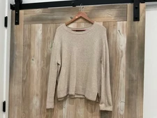 Jenni Kayne Oatmeal Wool/Cashmere Sweater XL
