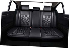 Rear Seat Covers Fit Most Sedan SUV Truck - Fit for Tacoma Rear Seat of Black