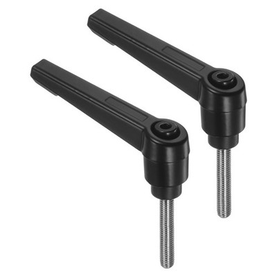 2pcs M5 x 30mm 304 Stainless Steel Thread Adjustable Clamping Lever Handle Knob