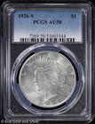 1926-S $1 Peace Silver Dollar PCGS AU 50