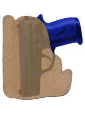 New Barsony Tan Leather Gun Pocket Holster Colt Bersa Small Mini 22 25 380