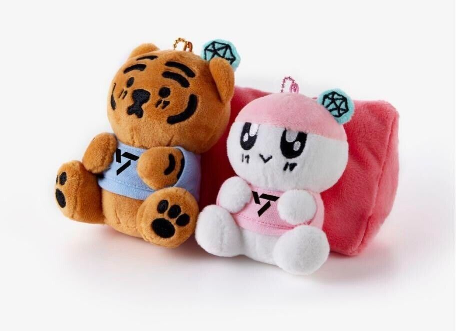 BONGBONGEE TOY PLUSH SEVENTEEN ぬいぐるみ ボンボンイ×ムジークタイガー x KEYHOLDER /REEL -リールキーホルダー TIGER MUZIK アイドル
