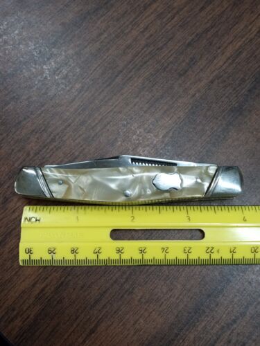 John Primble Knife, belknap, 5371 with star, unsharpened, strong snap