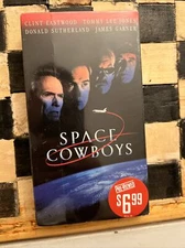 Space Cowboys (VHS, 2001)resealed Blockbuster Clint Eastwood Tommy Lee Jones