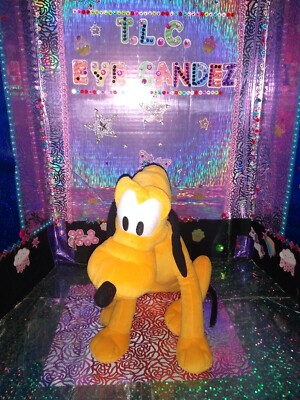 Kohl's Cares / Disney Mickey Mouse & Friends ''Pluto'' w/Tongue Out 16'' Plush!