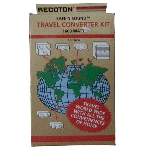 Recoton ADF 1600 Travel Converter Kit 5 Piece International Converter
