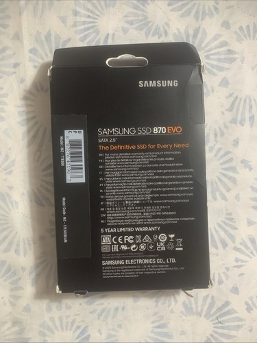 Samsung 870 EVO 500GB SATA III 2,5" Interne SSD #MZ-77E500B/AM Neu Originalverpackt - Bild 6 von 14