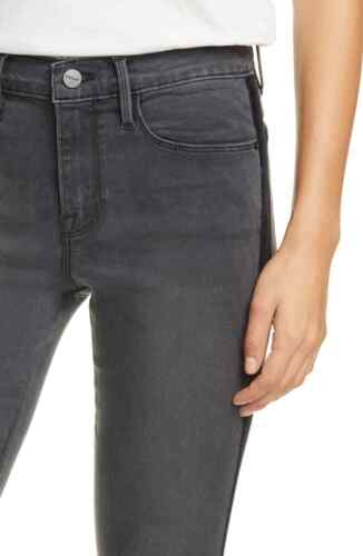 FRAME DENIM Le Skinny de Jeanne Velvet Tuxedo Stripe Jean Dartmouth 26 $245 A196 - Picture 4 of 6