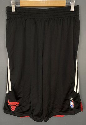 MEN ADIDAS NBA CHICAGO BULLS 2013/2014 BASKETBALL SHORTS PANTALONES SIZE L LARGE