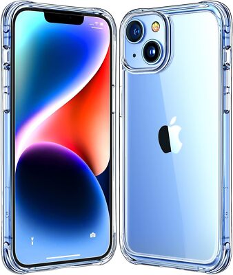 NEW  Mkeke Clear iPhone 14 Plus 6.7'' Shockproof Slim Phone Case READ   NIP 