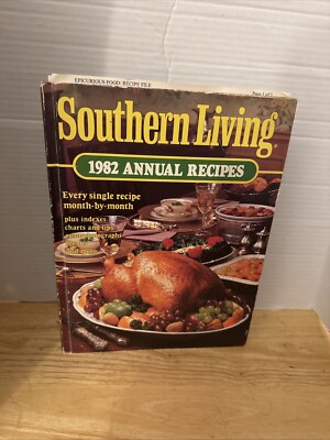 Vintage Cookbook Southern Living 1982 Annual Recipes Cooking Book | eBay
