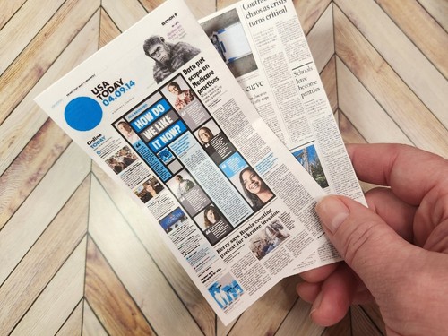 1/6 SCALE Miniature US Newspapers TWO (2) - Picture 4 of 12
