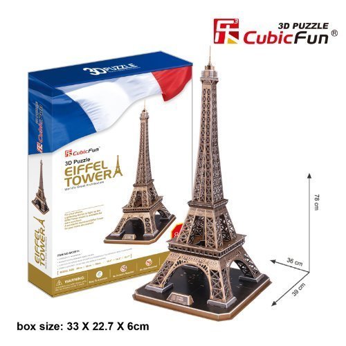 CUBICFUN 3D PUZZLE TORRE EIFFEL PARIGI 82 PEZZI IDEA REGALO NATALE CUBICFUN 3D PUZZLE TORRE EIFFEL PARIGI 82 PEZZI IDEA REGALO NATALE