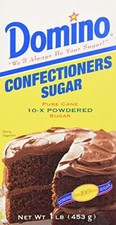 Domino Pure Cane Confectioners Sugar, 16 Ounce Pack of 24