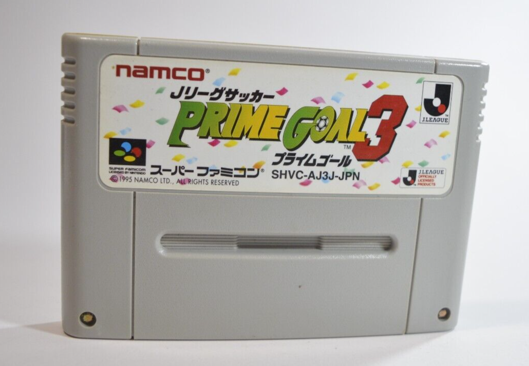 Jeu Super Famicom Prime Goal (NTSC) – Version Japonaise De Football, Bon état, Prêt à Jouer