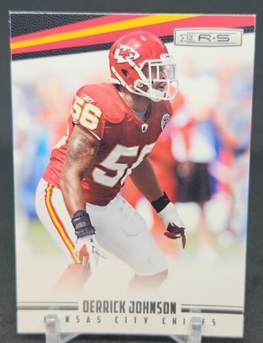 2012 Panini Rookie and Stars Football Derrick Johnson Base Card #74 Chiefs - Picture 1 of 2