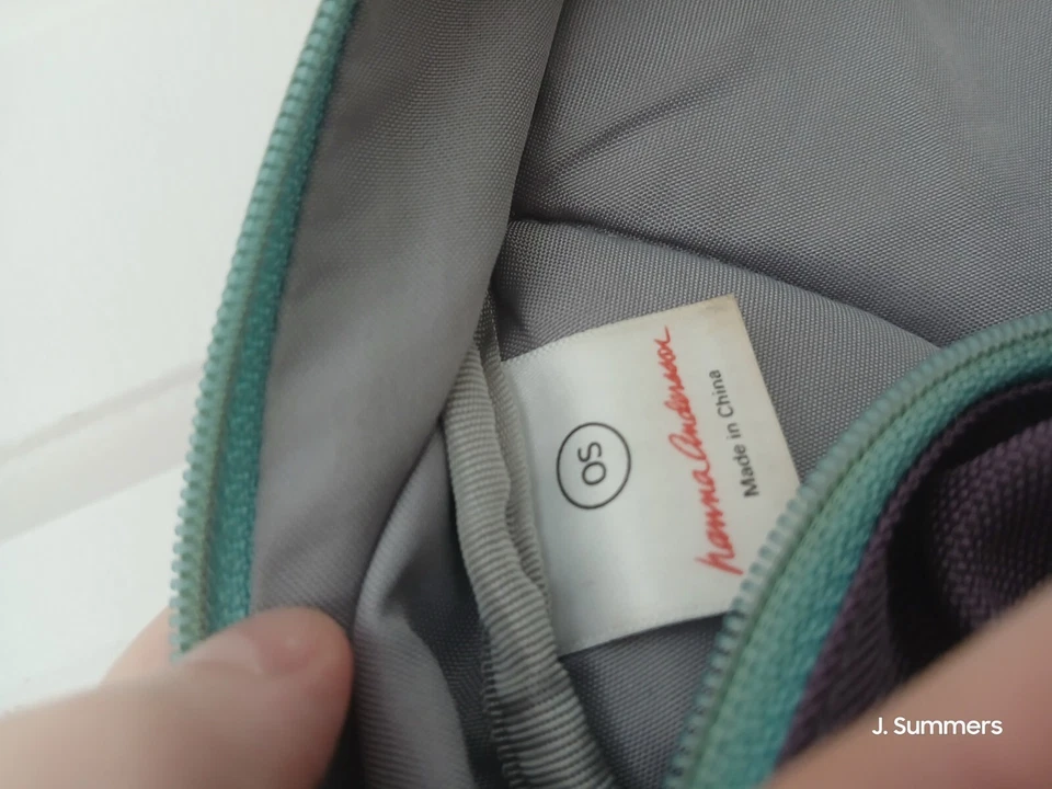 Mochila inferior de gamuza Hanna Andersson limpia violeta púrpura Foto 3 de 4