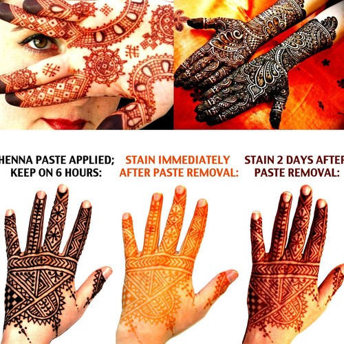 Neha Instant Mehandi Cone Natural Herbal Temporary Tattoo Body Mehandi 5 Pack FS - Picture 6 of 6
