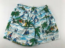 Vintage Catalina Mediterranean Men L Swimming Trunks Shorts Loud Vacation Pocket