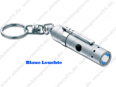 Lighthouse L/HLEDKEY Schlüsselanhänger Mit LED-Taschenlampe – Blaues Licht, 25 Lumen, Inkl. Batterien