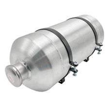 Gas Tank 8x18 Top Fill 3.9 Gallons 1/4 NPT Aluminum Spun Vertical Fuel Tank Cell