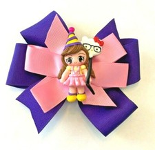 Beautiful Happy Birthday Girl Inspired Hair Bow for girls.