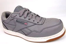 Reebok Club Memt Comp Safety Toe Work Classic Sneakers Men's Size 8.0 M, Leather