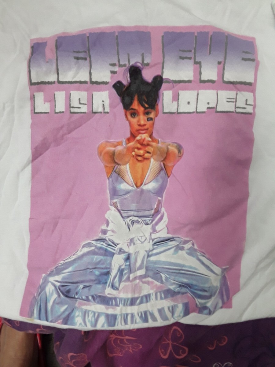 激レア 90'S TLC Lisa Left Eye Lopes Tシャツ L Left Eye Shirt Lisa Lopes TLC 90s Vtg Music Hip Hop Tee