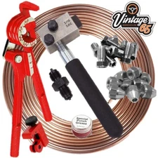 Brake Pipe Flaring Tool Repair Kit For Classic Ford Escort Cortina 3/8" SAE 