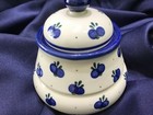 BOLESLAWIEC ARTISTIC CERAMICS covered jar BERRY MOTIF NEW w TAG! EXCELLENT!! — photo 1