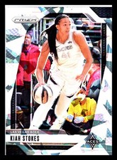 2024 Panini Prizm WNBA #122 Kiah Stokes Ice Prizms Las Vegas Aces