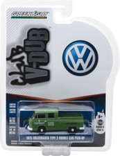 GREENLIGHT 1:64 CLUB VDUB 1975 VW TYPE 2 CREW CAB PICK-UP VW BODY REPAIR 29890-D