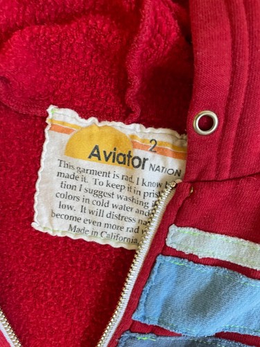 Aviator Nation Kids Size 2 Hoodie Full Zip - Picture 2 of 3
