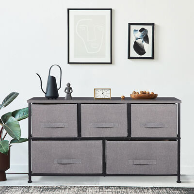 sachin and babi light blue dress 5 Drawer Dresser Storage Tower with Large Capacity, Organizer Unit for  Bedroom