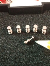 6 HO Slot Car Chassis STEEL GUIDE PINS Designed for zero gravity track Read