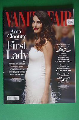 Vanity Fair 2017 Amal Alamuddin Brenton Thwaites Cristina Donadio Massimo Poggio
