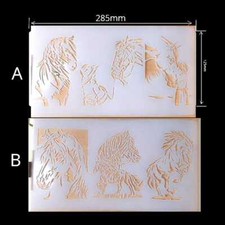 Horse and girl Stencil Airbrush art stencil Artists equestrian template