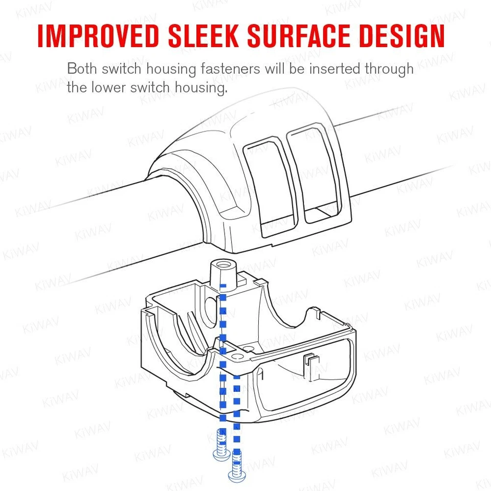 Chrome switch housing cover kit fits Harley '07-'13 Road King, '07-'10 Softail - Imagem 4 de 4