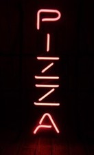Pizza Vertical Light 20" Neon Sign Lamp Light Gift Store With Dimmer
