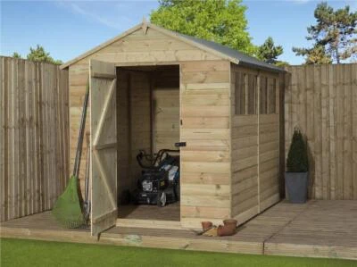 EMS RETAIL Empire 9500 Premier Apex Garden Shed Wooden 5X5 5ft x 5ft SHIPLAP TONGUE & GROOV