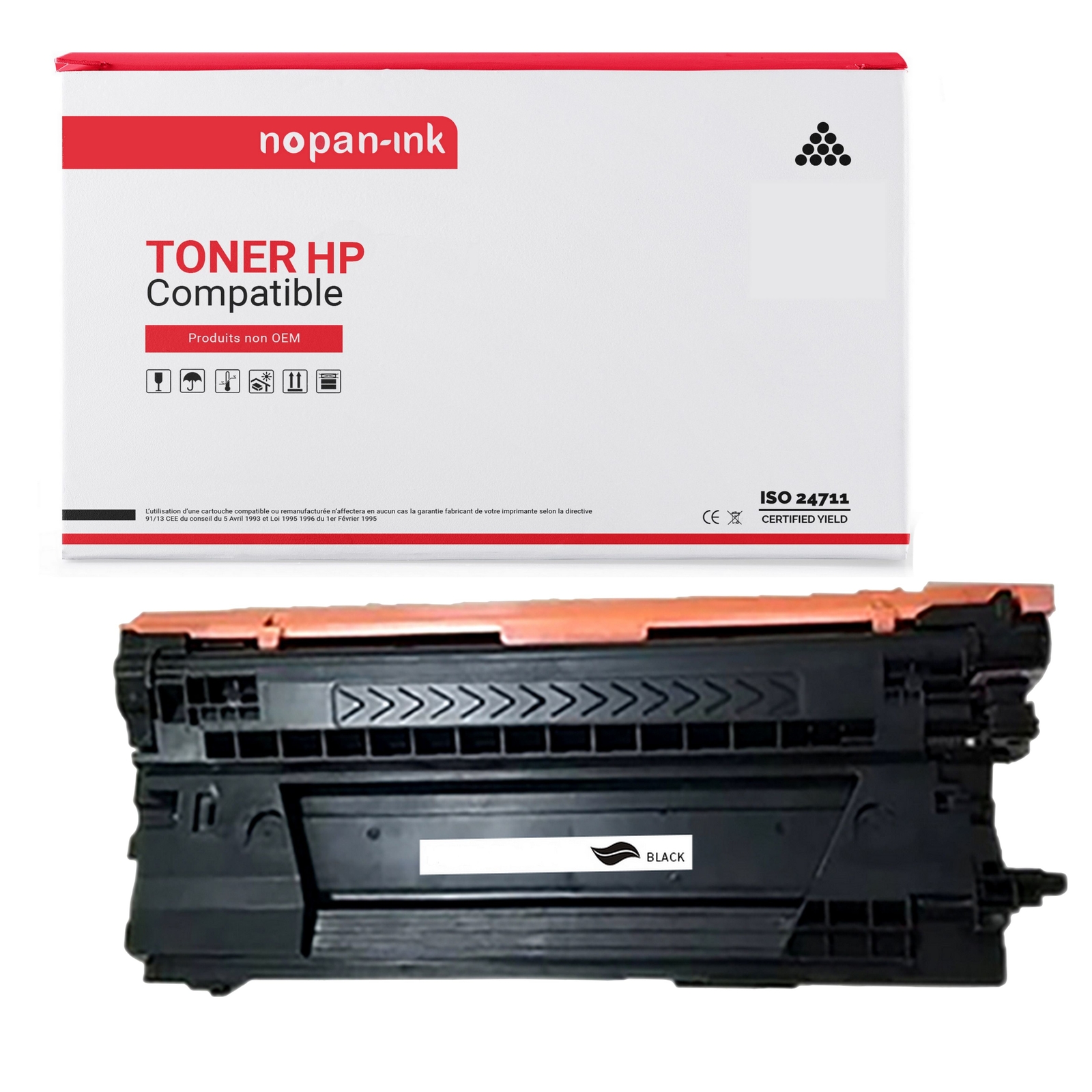 Toner CF470X HP Noir à haute capacité pour des textes nets